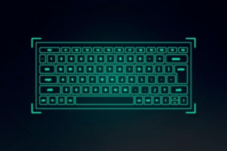 Capacitive Keyboard With Backlight